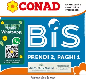 Volantino Conad a Dizzasco | Prendi 2 paghi 1 | 2/10/2024 - 15/10/2024