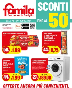 Volantino Famila | Sconti fino al 50% | 3/10/2024 - 16/10/2024