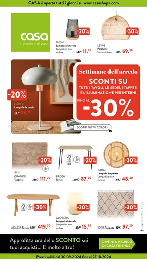 Offerte di Arredamento a Cuccurano | -30%  in Casa | 30/9/2024 - 27/10/2024