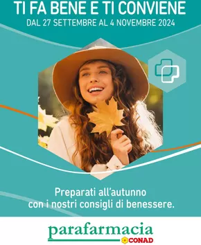 Offerte di Salute e Benessere a Legnaro | Offerte Parafarmacia Conad: Ti fa bene e conviene in Parafarmacia Conad | 27/9/2024 - 4/11/2024