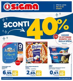 Volantino Sigma a Guastalla | Sconti 40% | 2/10/2024 - 15/10/2024