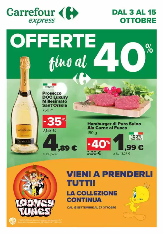 Volantino Carrefour Express a Saint-Vincent | Offerte fino al 40% | 3/10/2024 - 15/10/2024