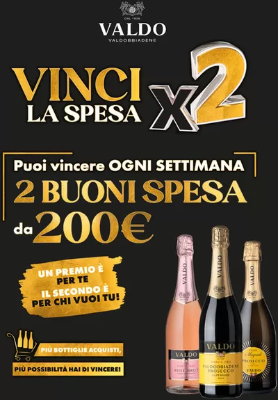 Offerte di Novità a Centallo | Vinci la spesa x2 in Valdo | 14/10/2024 - 24/11/2024