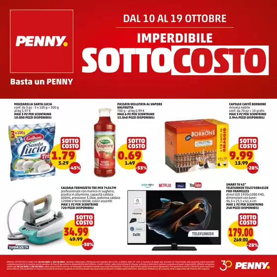 Volantino PENNY a Brebbia | Sottocosto | 10/10/2024 - 19/10/2024