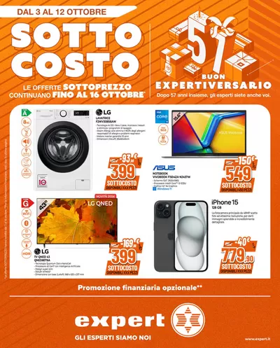 Offerte di Elettronica a Gozzano | SOTTOCOSTO in Expert | 3/10/2024 - 16/10/2024