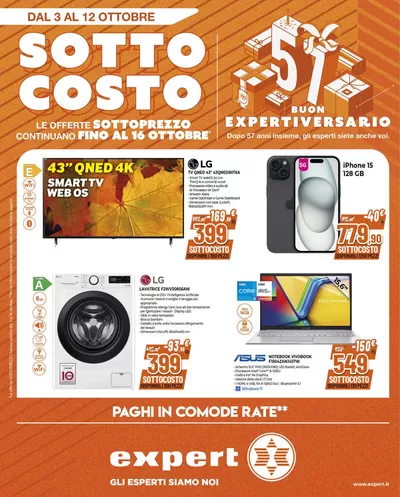 Offerte di Elettronica a Rufina | SOTTOCOSTO in Expert | 3/10/2024 - 16/10/2024