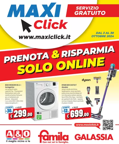 Offerte di Elettronica a Lissone | MaxiClick in Famila | 3/10/2024 - 30/10/2024