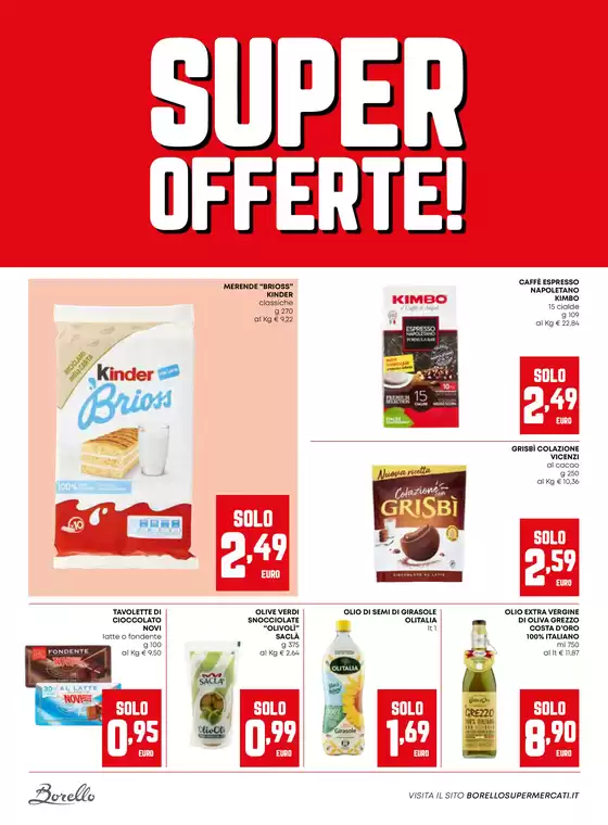 Volantino Borello a Verolengo | Super offerte | 3/10/2024 - 16/10/2024