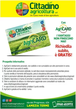 Volantino Cittadino Agricoltura a Lamezia Terme | Richiedila subito, e gratis! | 3/10/2024 - 31/12/2024