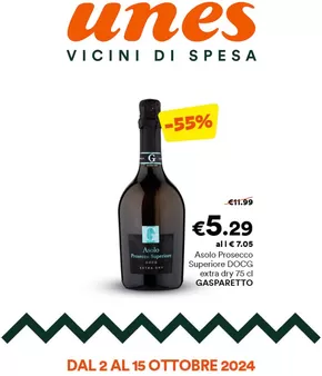 Offerte di Iper e super a Grassobbio | Vicini di spesa in Unes | 2/10/2024 - 15/10/2024