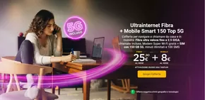 Offerte di Servizi a Bagno di Romagna | Ultrainternet Fibra + Mobile Smart 150 Top 5G in Tiscali Casa | 4/10/2024 - 31/10/2024