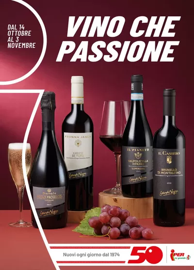 Volantino Iper La grande i a Pavia | Vino che passione | 14/10/2024 - 3/11/2024