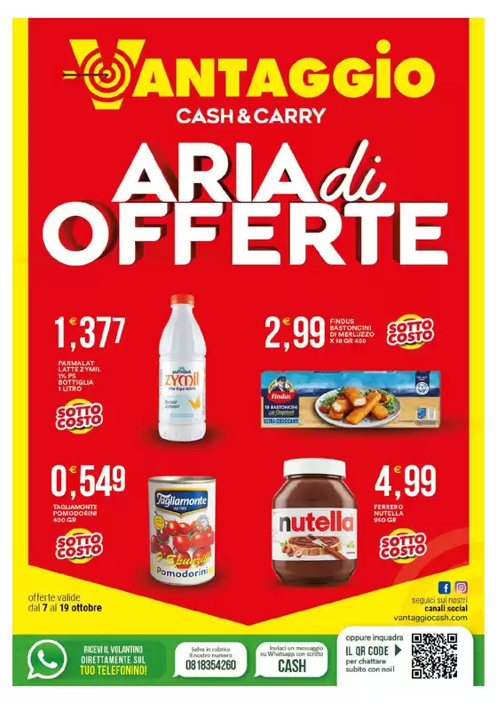 Volantino Vantaggio Cash&Carry a Caivano | Aria di offerte | 7/10/2024 - 19/10/2024