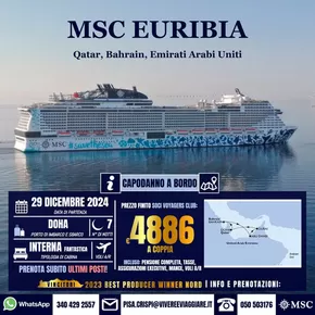 Offerte di Viaggi a Toritto | Msc Euribia in Vivere & Viaggiare | 7/10/2024 - 29/12/2024