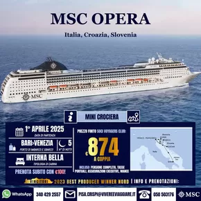 Offerte di Viaggi a Toritto | Msc Opera in Vivere & Viaggiare | 7/10/2024 - 1/4/2025