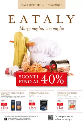 Offerte di Ristoranti a Genova | Sconti fino in Eataly | 8/10/2024 - 3/11/2024