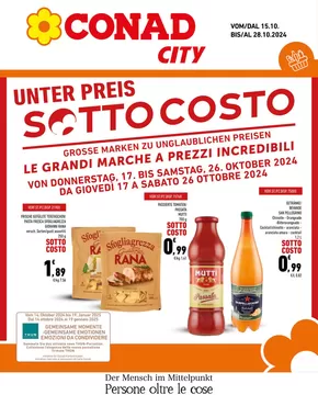 Volantino Conad City a Bolzano | Sottocosto  | 17/10/2024 - 26/10/2024