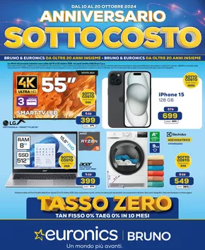 Volantino Euronics a Serrata | Anniversario Sottocosto | 10/10/2024 - 20/10/2024