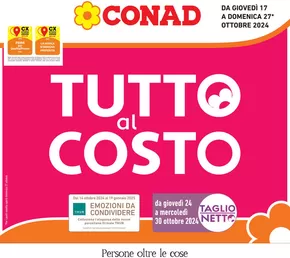 Volantino Conad a Casier | Tutto al costo | 17/10/2024 - 27/10/2024