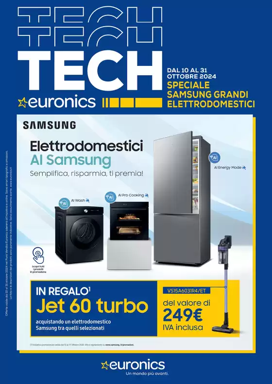 Volantino Euronics a Giugliano in Campania | Tech, Speciale Samsung | 10/10/2024 - 31/10/2024