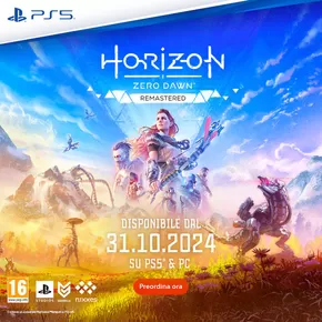 Volantino GameStop a Roma | Horizon zero dawn remastered! | 11/10/2024 - 31/10/2024