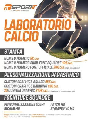 Offerte di Sport e Moda a Seveso | Laboratorio calcio in Sportit | 11/10/2024 - 31/12/2024