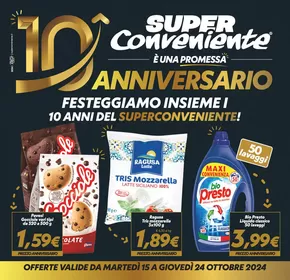 Volantino SuperConveniente a Misterbianco | Anniversario festeggiamo insieme | 15/10/2024 - 24/10/2024