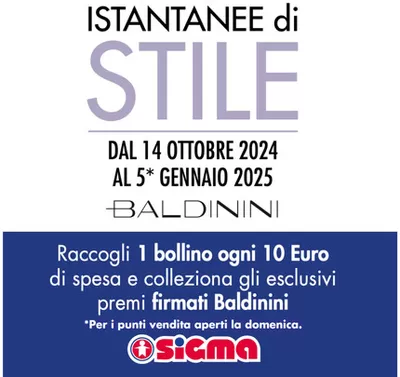 Offerte di Iper e super a Castelliri | Istantanee di stile in Sigma | 14/10/2024 - 5/1/2025