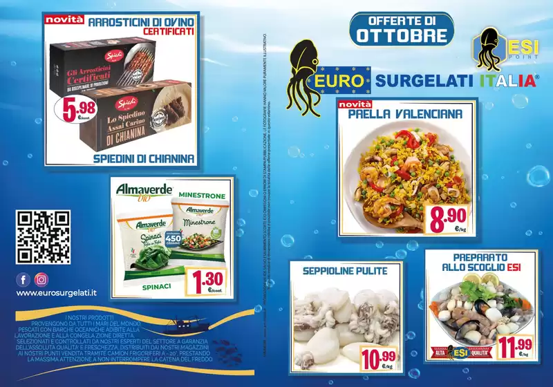 Volantino Eurosurgelati Italia a Palombara Sabina | Offerta di ottobre  | 11/10/2024 - 31/10/2024