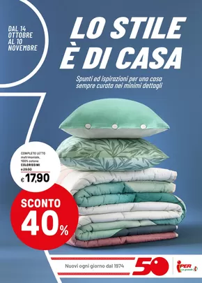 Offerte di Iper e super a Dalmine | Lo stile è di casa in Iper La grande i | 14/10/2024 - 10/11/2024