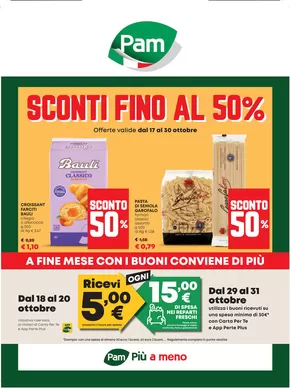 Offerte di Iper e super a Carugate | Sconti fino al 50% in Pam | 17/10/2024 - 30/10/2024