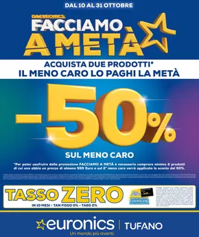 Volantino Euronics a Giugliano in Campania | -50% | 14/10/2024 - 31/10/2024