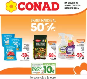 Offerte di Iper e super a Nule | Grandi marche al 50% in Conad | 17/10/2024 - 30/10/2024