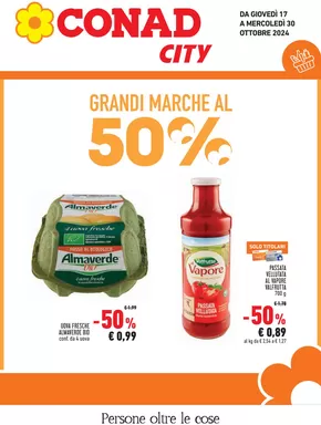 Offerte di Iper e super a Nule | Grandi marche al 50% in Conad City | 17/10/2024 - 30/10/2024