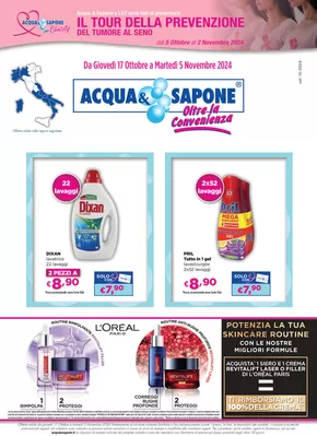 Volantino Acqua & Sapone a Milano | Oltre la convenienza | 14/10/2024 - 5/11/2024