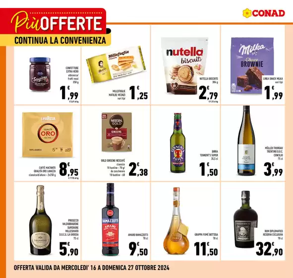 Volantino Conad a Marino | Continua la convenienza | 16/10/2024 - 27/10/2024