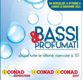 Offerte di Iper e super a Castrignano del Capo | Bassi&profumati in Conad City | 16/10/2024 - 25/11/2024