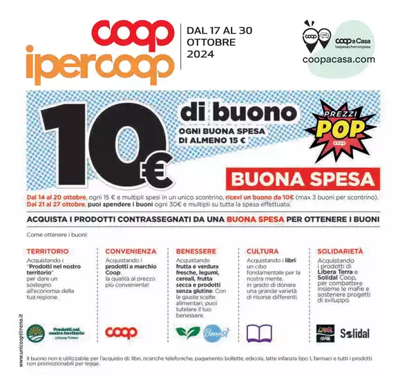 Volantino Coop a Roma | Dal 17 al 30 Ottobre 2024 | 17/10/2024 - 30/10/2024