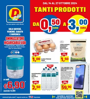 Offerte di Discount a Canelli | Tanti prodotti da 0.50 a 3.00 Euro  in Dpiu | 14/10/2024 - 27/10/2024