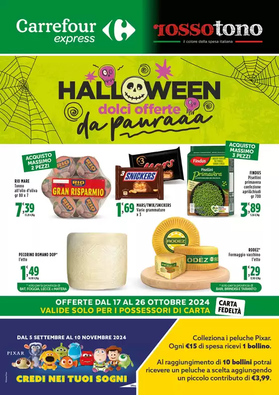 Volantino Carrefour Express a Corato | Halloween dolci offerte da panraaa | 17/10/2024 - 26/10/2024