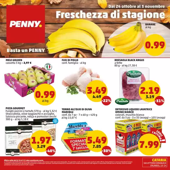 Volantino PENNY a Catania | Freschezza di stagione | 24/10/2024 - 3/11/2024