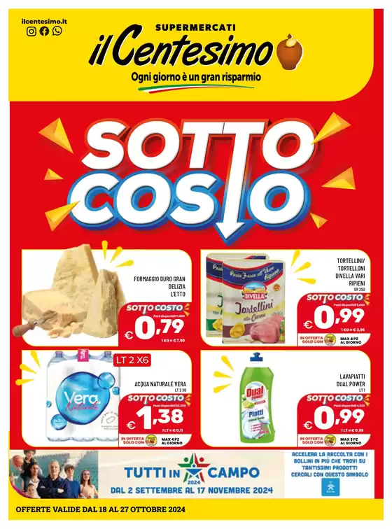 Volantino Il Centesimo a Agrigento | Sottocosto | 18/10/2024 - 27/10/2024