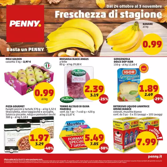 Volantino PENNY a Milano | Freschezza di stagione | 24/10/2024 - 3/11/2024