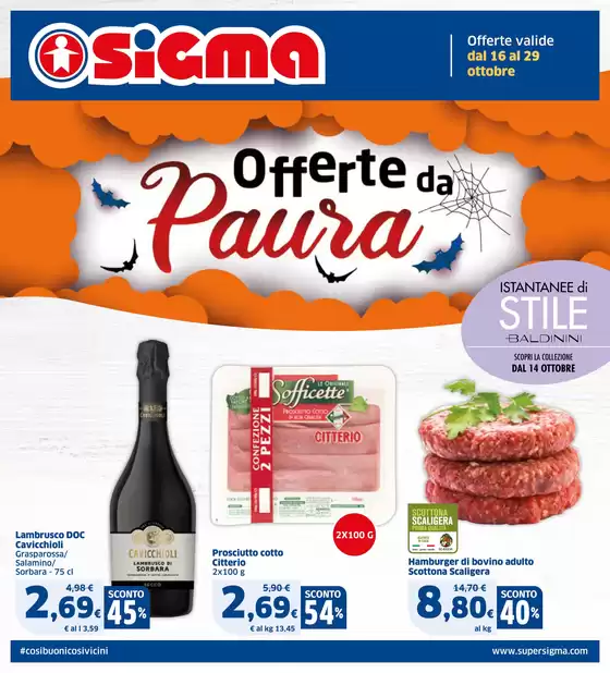 Volantino Sigma a Bologna | Offerte da paura | 16/10/2024 - 29/10/2024