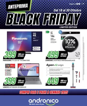 Volantino andronico a Roncadelle | Anteprima Black friday da andronico! | 18/10/2024 - 30/10/2024