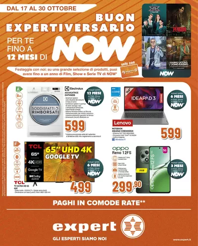 Offerte di Elettronica a Corato | Buon Expertiversario in Expert | 17/10/2024 - 30/10/2024