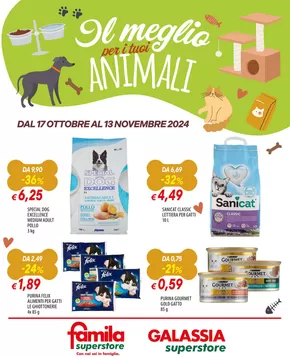 Volantino Famila Superstore a Milano | Il meglio per i tuoi animali | 17/10/2024 - 13/11/2024