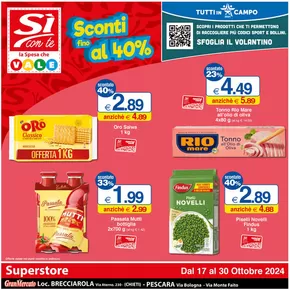 Volantino Si con te superstore a Chieti | Sconti fino al 40% | 17/10/2024 - 30/10/2024