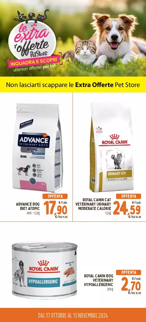 Volantino Pet Store Conad a Napoli | Le extra offerte | 17/10/2024 - 13/11/2024