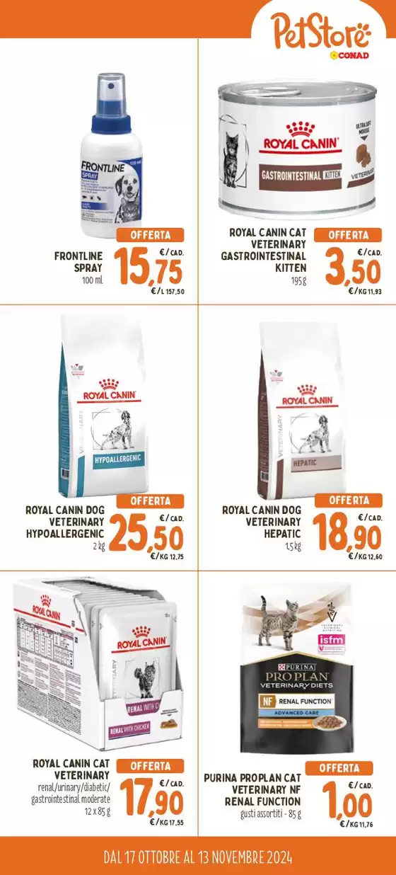 Volantino Pet Store Conad a Napoli | Le extra offerte | 17/10/2024 - 13/11/2024